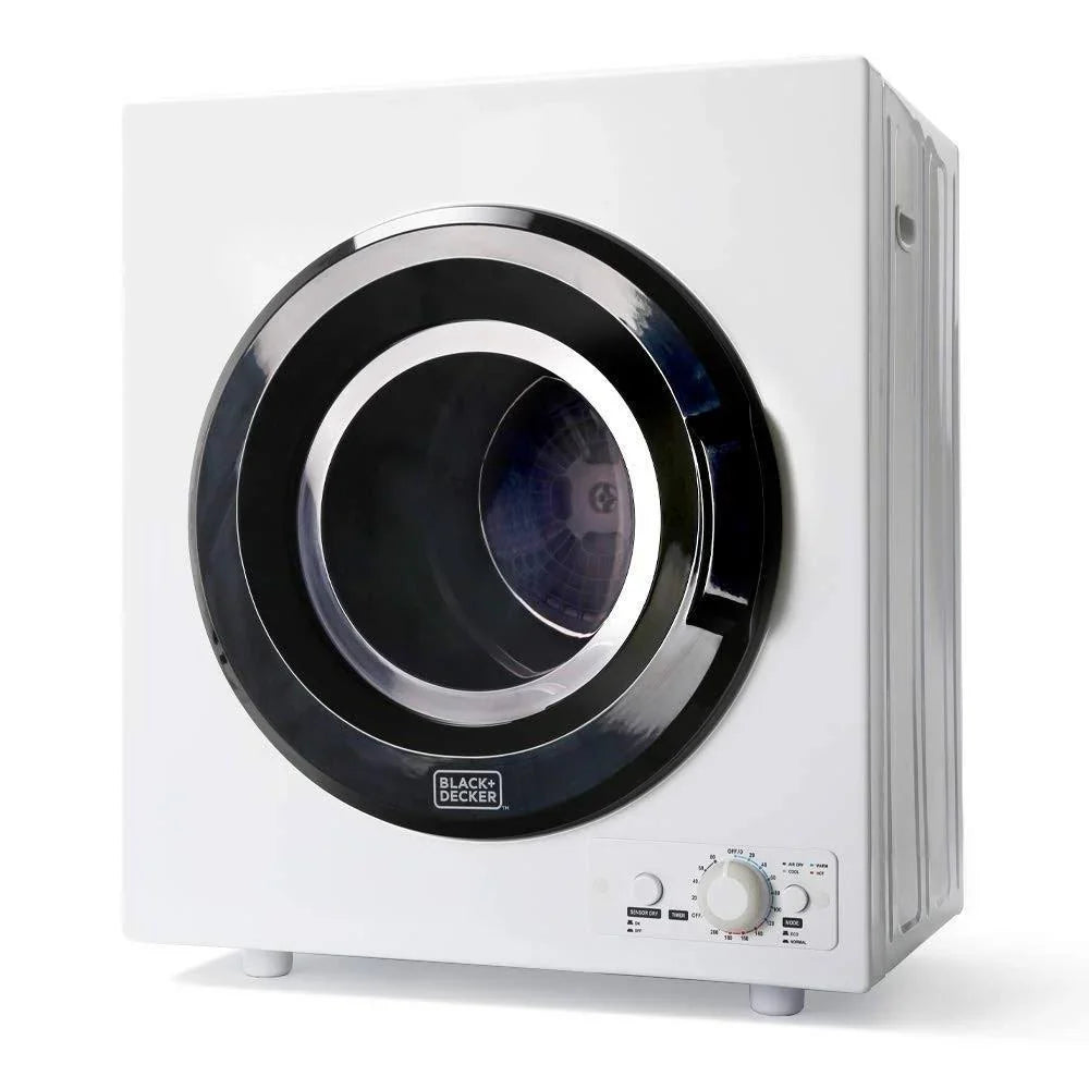 3.5 Cu. ft. Portable Dryer – White Black